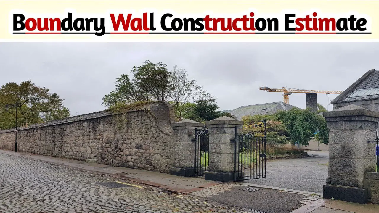 Compound wall cost per Rft & Sqft Ultimate Estimation My Engineering Support