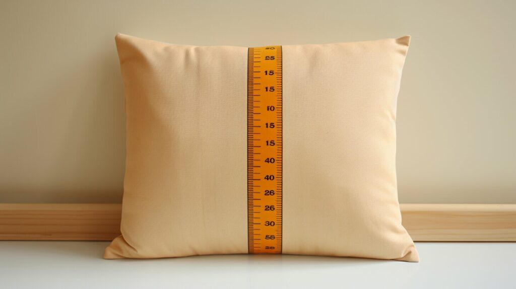 normal pillow size in cm