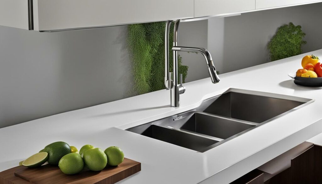 space-saving sink for kitchen