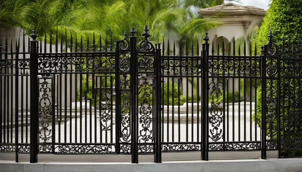High-End Security Fences: Wrought Iron with Pros & Cons