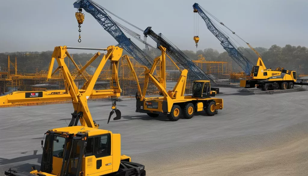 Types of cranes used for construction & industrial projects with pros & cons