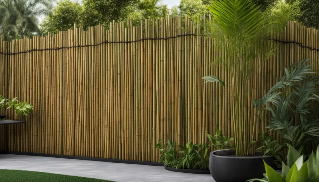 bamboo fence with pros and cons