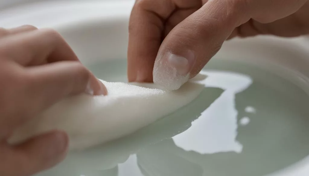 how to remove soap scum from marble
