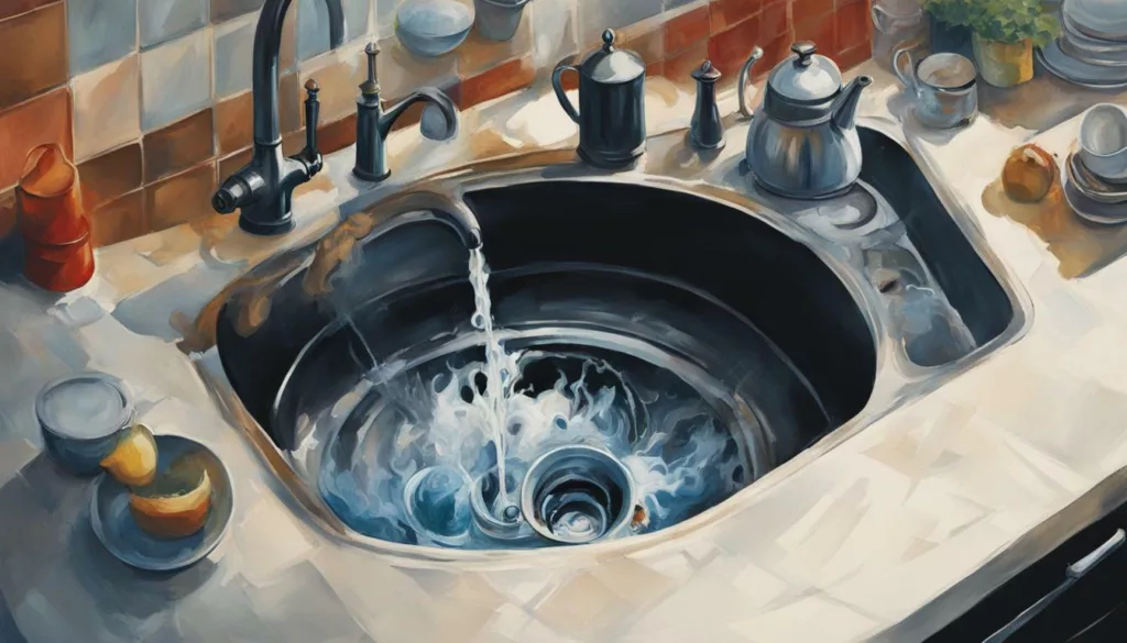 use boiling water to dislodge the sink clog